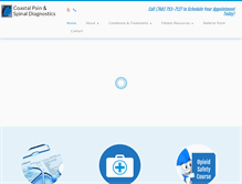 Tablet Screenshot of coastalpaingroup.com